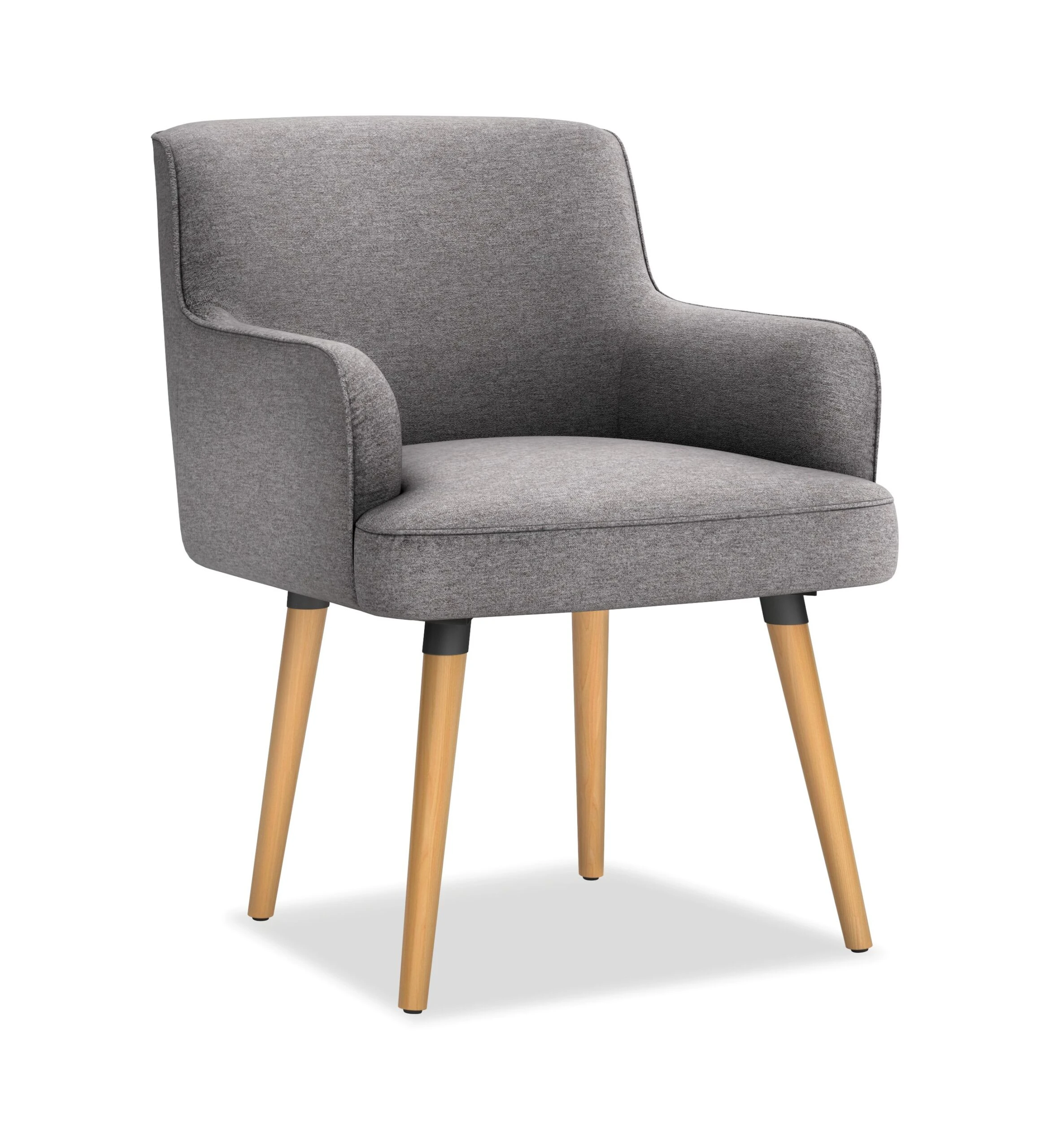 HON Matter Multipurpose Chair | 4-Leg Base | Natural Wood Legs | Light Gray Fabric 3 HON Matter Multipurpose Chair | 4-Leg Base | Natural Wood Legs | Light Gray Fabric