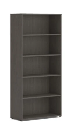 HON Mod Bookcase | 5 Shelves | 30"W | Slate Teak Finish