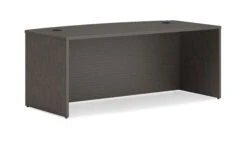 HON Mod Desk | Bow Front | 72"W | Slate Teak Finish
