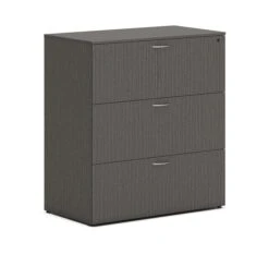 HON Mod Lateral File | 3 Drawers | Removable Top | 36"W | Slate Teak Finish