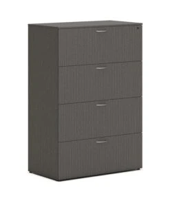 HON Mod Lateral File | 4 Drawers | 36"W | Slate Teak Finish