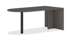 HON Mod Peninsula With End Panel | 72"W | Slate Teak Finish