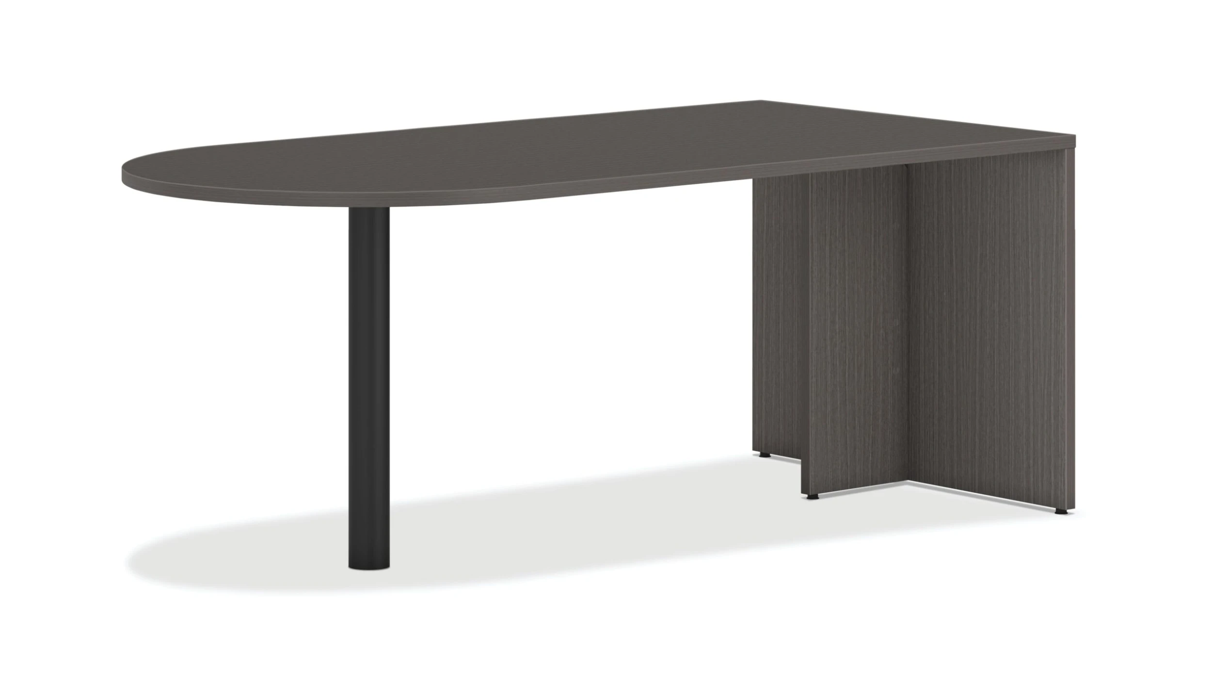 HON Mod Peninsula With End Panel | 72"W | Slate Teak Finish 3 HON Mod Peninsula With End Panel | 72"W | Slate Teak Finish