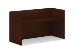HON Mod Reception Desk Shell | 72"W | Traditional Mahogany Finish