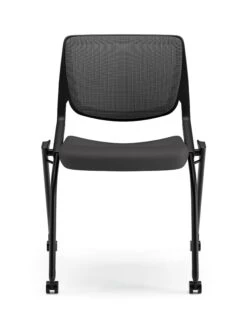 HON Motivate Knit Mesh Back Nesting Stacking Chair | Black Mesh Back | Onyx Shell | Black Frame | Black Fabric 7 HON Motivate Knit Mesh Back Nesting Stacking Chair | Black Mesh Back | Onyx Shell | Black Frame | Black Fabric -Hon Store HON Motivate HMN2.N.A.IM .ON .CU10.BLCK 000 001
