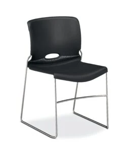 HON Olson High-Density Stacking Chair | Onyx Shell