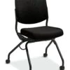 HON Perpetual Upholstered Back Nesting Chair | Flex Motion | Casters | Black Frame | Black Fabric 2 HON Perpetual Upholstered Back Nesting Chair | Flex Motion | Casters | Black Frame | Black Fabric -Hon Store HON Perpetual HPN1.A.UU .CU10.T 045 001