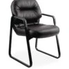 HON Pillow-Soft Guest Chair | Fixed Arms | Black Leather 2 HON Pillow-Soft Guest Chair | Fixed Arms | Black Leather -Hon Store HON PillowSoft H2093.SR11.T 045 001