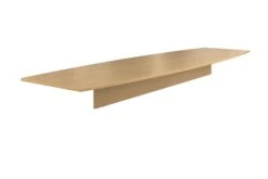 HON Preside Laminate Table Top | Boat Shape | Flat Edge | Stretcher Included | 168"W | Harvest Finish | 2 Pieces