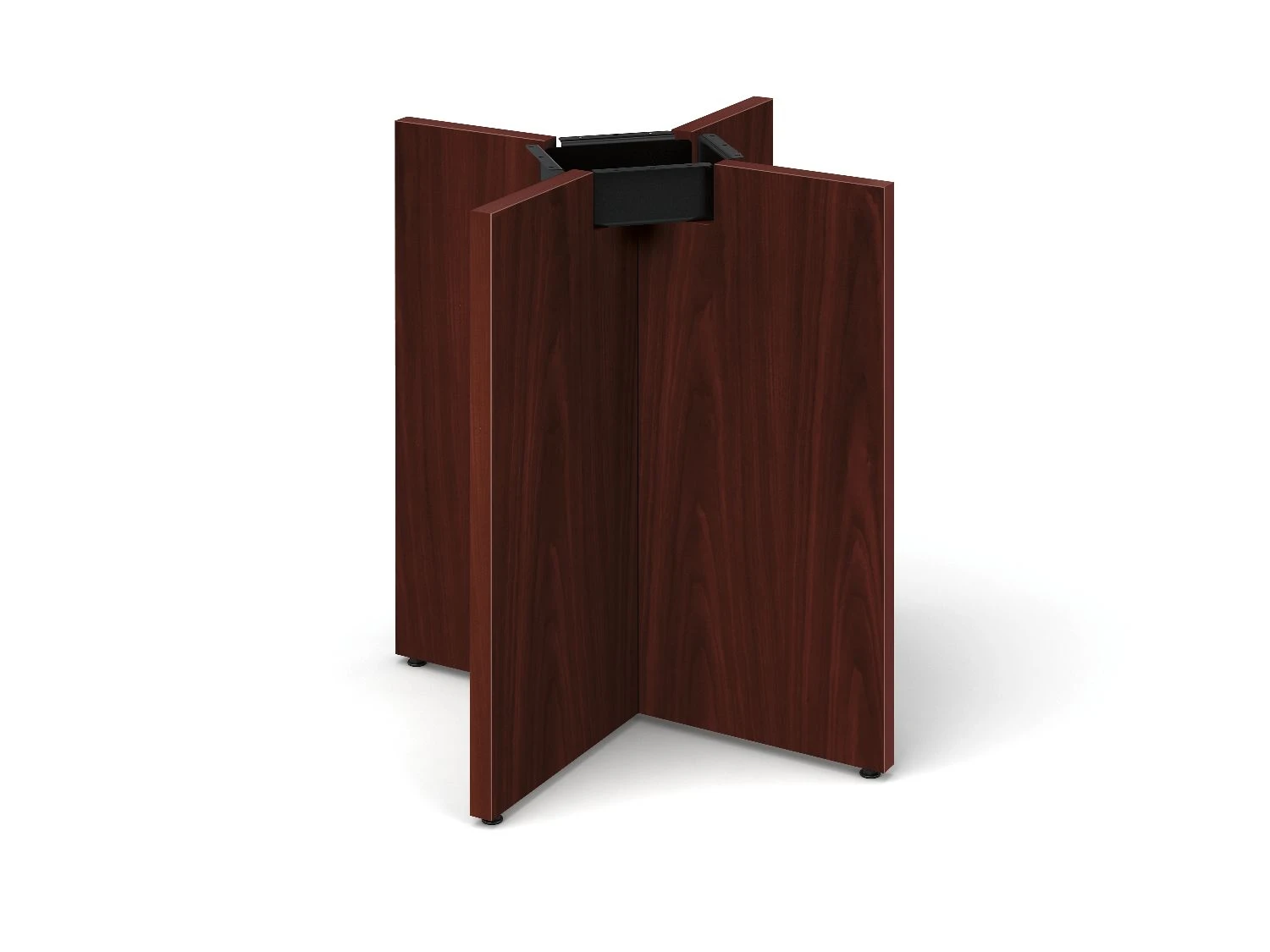 HON Preside Laminate Table X-Base | For 42" Round And Square Tops | Mahogany Finish 3 HON Preside Laminate Table X-Base | For 42" Round And Square Tops | Mahogany Finish