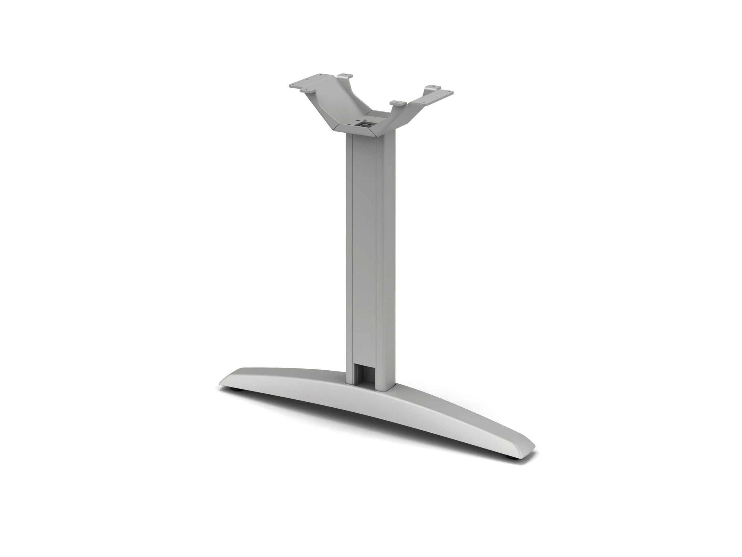 HON Preside T-Leg Base | For 72" For Boat, Racetrack And Rectangle Tops | Platinum Metallic Finish 3 HON Preside T-Leg Base | For 72" For Boat, Racetrack And Rectangle Tops | Platinum Metallic Finish