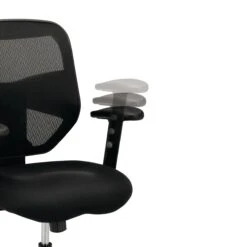 HON Prominent Mesh High-Back Task Chair | Center-Tilt | Adjustable Arms | Black Sandwich Mesh Seat -Hon Store HON Prominent HVL531.MM10 600 001