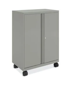 HON SmartLink Mobile Cabinet | Storage Bins | 18"D | Platinum Metallic Finish