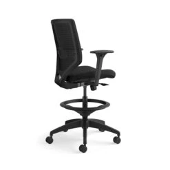 HON Solve Mid-Back Task Stool | Upholstered Charcoal ReActiv Back | Adjustable Lumbar | Black Frame | Ink Seat Fabric 20 HON Solve Mid-Back Task Stool | Upholstered Charcoal ReActiv Back | Adjustable Lumbar | Black Frame | Ink Seat Fabric -Hon Store HON Solve HSLVSMU.Y1.A.H.0S.COMF10.COMP10.BL .SB .T 0120 001