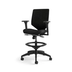 HON Solve Mid-Back Task Stool | Upholstered Charcoal ReActiv Back | Adjustable Lumbar | Black Frame | Ink Seat Fabric 27 HON Solve Mid-Back Task Stool | Upholstered Charcoal ReActiv Back | Adjustable Lumbar | Black Frame | Ink Seat Fabric -Hon Store HON Solve HSLVSMU.Y1.A.H.0S.COMF10.COMP10.BL .SB .T 0330 001