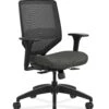 HON Solve Mid-Back Task Chair | Black 4-way Stretch Mesh Back |Adjustable Lumbar | Black Frame | Ink Seat Fabric 1 HON Solve Mid-Back Task Chair | Black 4-way Stretch Mesh Back |Adjustable Lumbar | Black Frame | Ink Seat Fabric -Hon Store HON Solve HSLVTMM.Y1.A.H.IM .COMP10.BL .SB .T 045 001