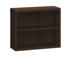 HON Valido Bookcase | 2 Shelves | 36"W | Mocha Finish