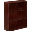HON Valido Bookcase | 3 Shelves | 36"W | Mahogany Finish 1 HON Valido Bookcase | 3 Shelves | 36"W | Mahogany Finish -Hon Store HON Valido H11553.A.NN 045 001