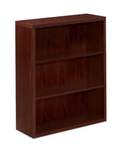 HON Valido Bookcase | 3 Shelves | 36"W | Mahogany Finish