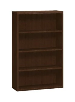 HON Valido Bookcase | 4 Shelves | 36"W | Mocha Finish