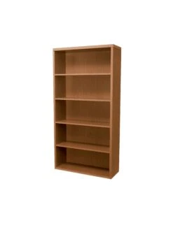 HON Valido Bookcase | 5 Shelves | 36"W | Bourbon Cherry Finish