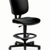 HON Volt Task Stool | Extended Height, Footring | Black Bonded Leather 1 HON Volt Task Stool | Extended Height, Footring | Black Bonded Leather -Hon Store HON Volt H5705.SB11.T 045 001
