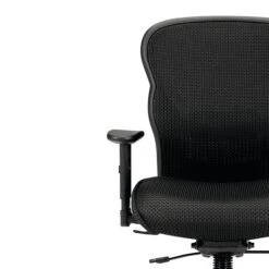 HON Wave Mesh Big And Tall Executive Chair | Knee-Tilt | Adjustable Arms | Black Mesh Back | Black Fabric Seat -Hon Store HON Wave HVL705.VM10 600 003