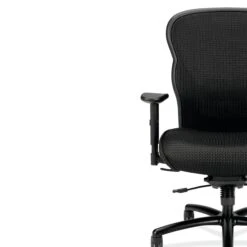 HON Wave Mesh Big And Tall Executive Chair | Knee-Tilt | Adjustable Arms | Black Mesh Back | Black Fabric Seat -Hon Store HON Wave HVL705.VM10 600 005