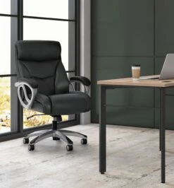 Sadie Big And Tall High-Back Executive Chair | Black Leather -Hon Store Sadie SadieChairs HVST341 500 001