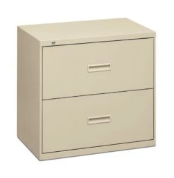 HON Lateral File | 2 Drawers | Molded Pull | 36"W | Putty Finish