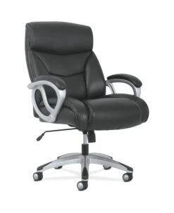 Sadie Big And Tall High-Back Executive Chair | Black Leather