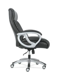 Sadie Big And Tall High-Back Executive Chair | Black Leather -Hon Store basyx BigAndTallHighBackExecutive HVST341 090 001