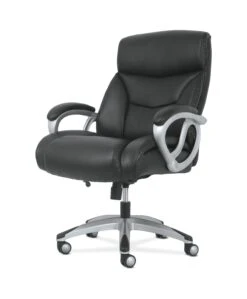 Sadie Big And Tall High-Back Executive Chair | Black Leather -Hon Store basyx BigAndTallHighBackExecutive HVST341 315 001