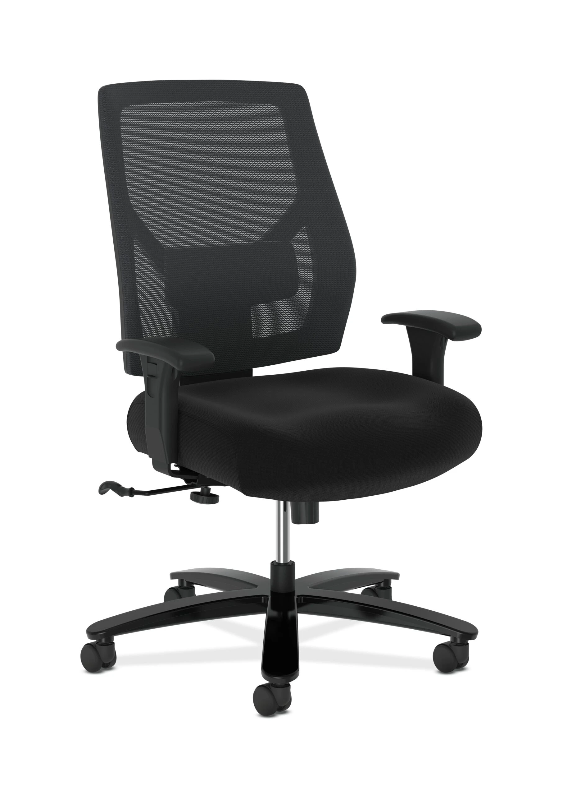 HON Crio High-Back Big And Tall Chair | Mesh Back | Adjustable Arms | Adjustable Lumbar | Black Fabric 3 HON Crio High-Back Big And Tall Chair | Mesh Back | Adjustable Arms | Adjustable Lumbar | Black Fabric