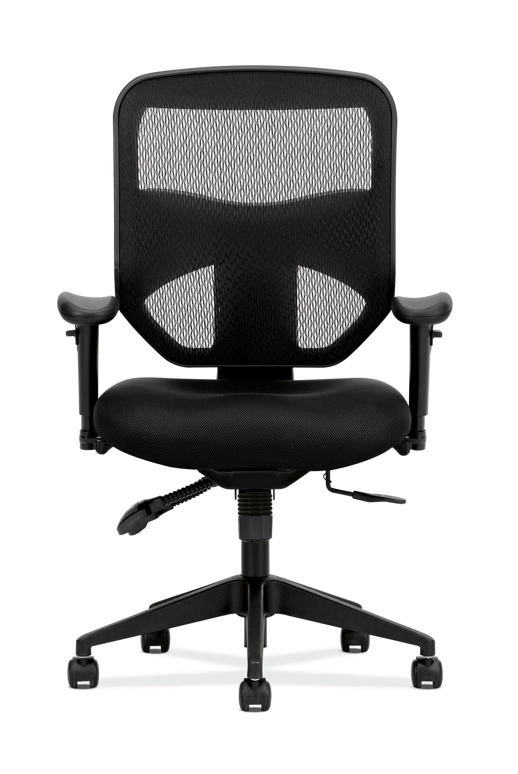 HON Prominent Mesh High-Back Task Chair | Asynchronous Control, Seat Glide | 2-Way Arms | Black Mesh 5 HON Prominent Mesh High-Back Task Chair | Asynchronous Control, Seat Glide | 2-Way Arms | Black Mesh - Image 3