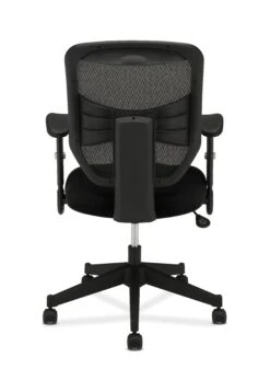 HON Prominent Mesh High-Back Task Chair | Center-Tilt | Adjustable Arms | Black Sandwich Mesh Seat -Hon Store basyx HVL531Series HVL531.MM10 180 001