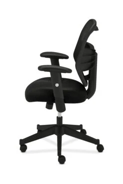 HON Prominent Mesh High-Back Task Chair | Center-Tilt | Adjustable Arms | Black Sandwich Mesh Seat -Hon Store basyx HVL531Series HVL531.MM10 270 001