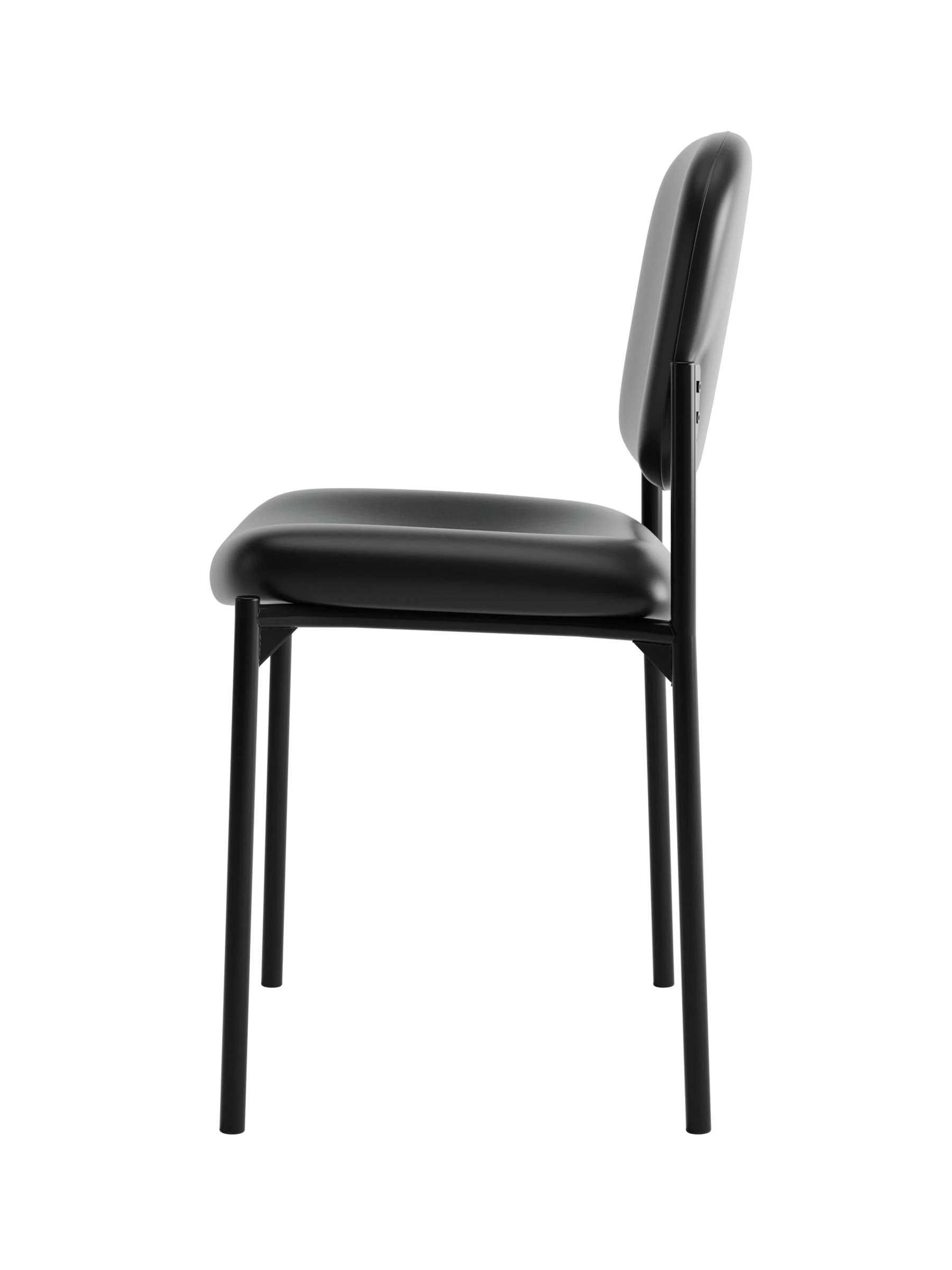 HON Scatter Stacking Guest Chair | Black Bonded Leather 6 HON Scatter Stacking Guest Chair | Black Bonded Leather - Image 4
