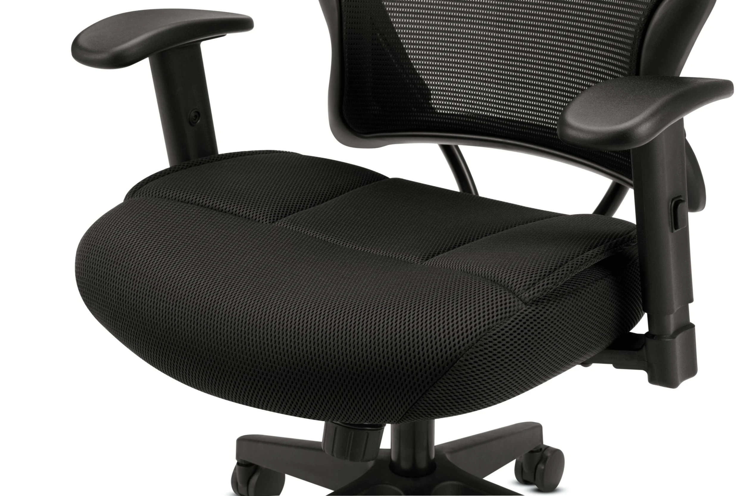 HON Wave Mesh High-Back Task Chair | Synchro-Tilt | Adjustable Arms | Black Sandwich Mesh Seat 7 HON Wave Mesh High-Back Task Chair | Synchro-Tilt | Adjustable Arms | Black Sandwich Mesh Seat - Image 5