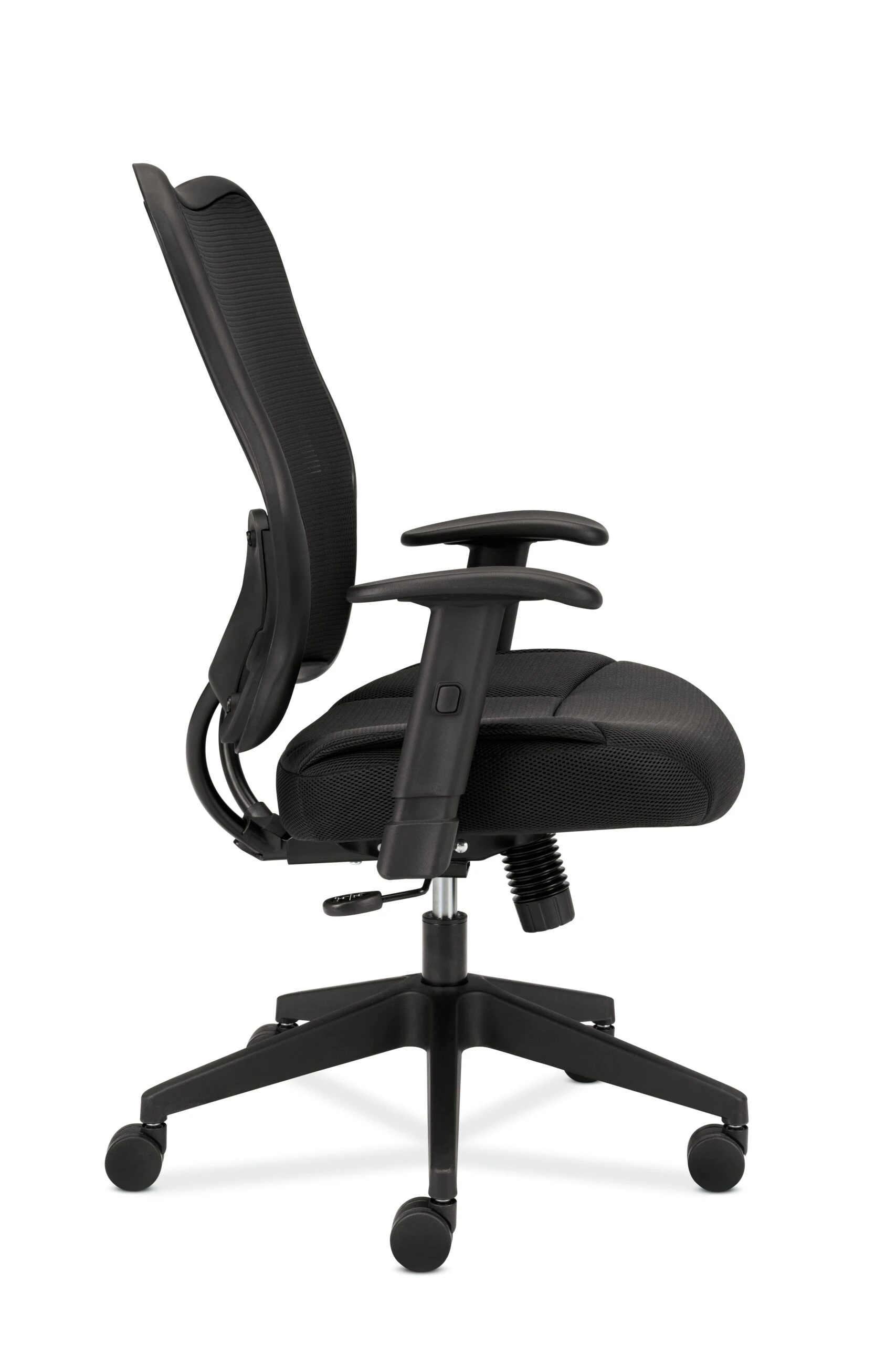 HON Wave Mesh High-Back Task Chair | Synchro-Tilt | Adjustable Arms | Black Sandwich Mesh Seat 5 HON Wave Mesh High-Back Task Chair | Synchro-Tilt | Adjustable Arms | Black Sandwich Mesh Seat - Image 3