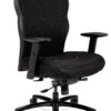 HON Wave Mesh Big And Tall Executive Chair | Knee-Tilt | Adjustable Arms | Black Mesh Back | Black Fabric Seat -Hon Store basyx HVL700Series HVL705.VM10 045 001
