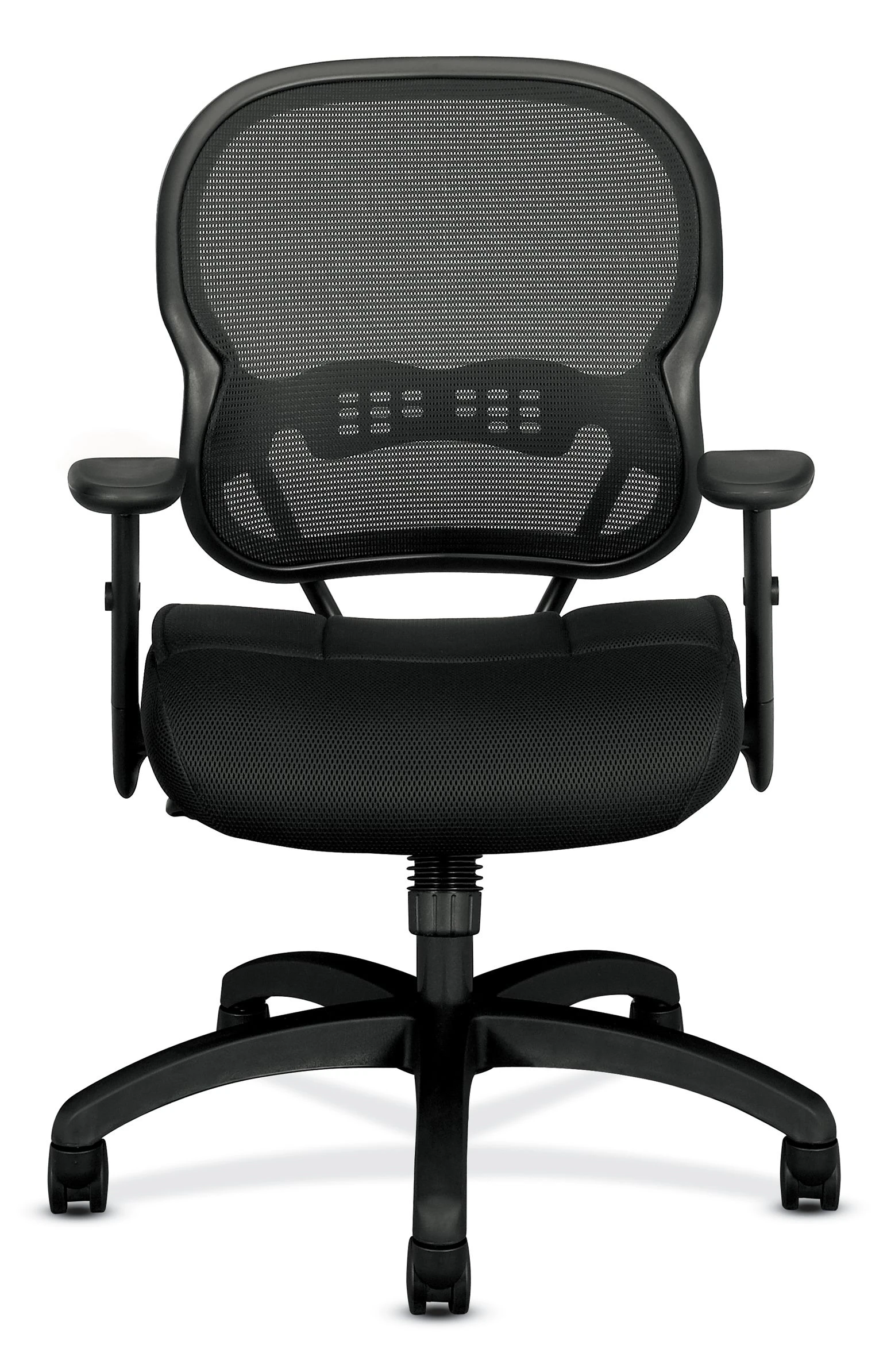HON Wave Mesh Mid-Back Chair | Synchro-Tilt | Adjustable Arms | Black Sandwich Mesh 4 HON Wave Mesh Mid-Back Chair | Synchro-Tilt | Adjustable Arms | Black Sandwich Mesh - Image 2