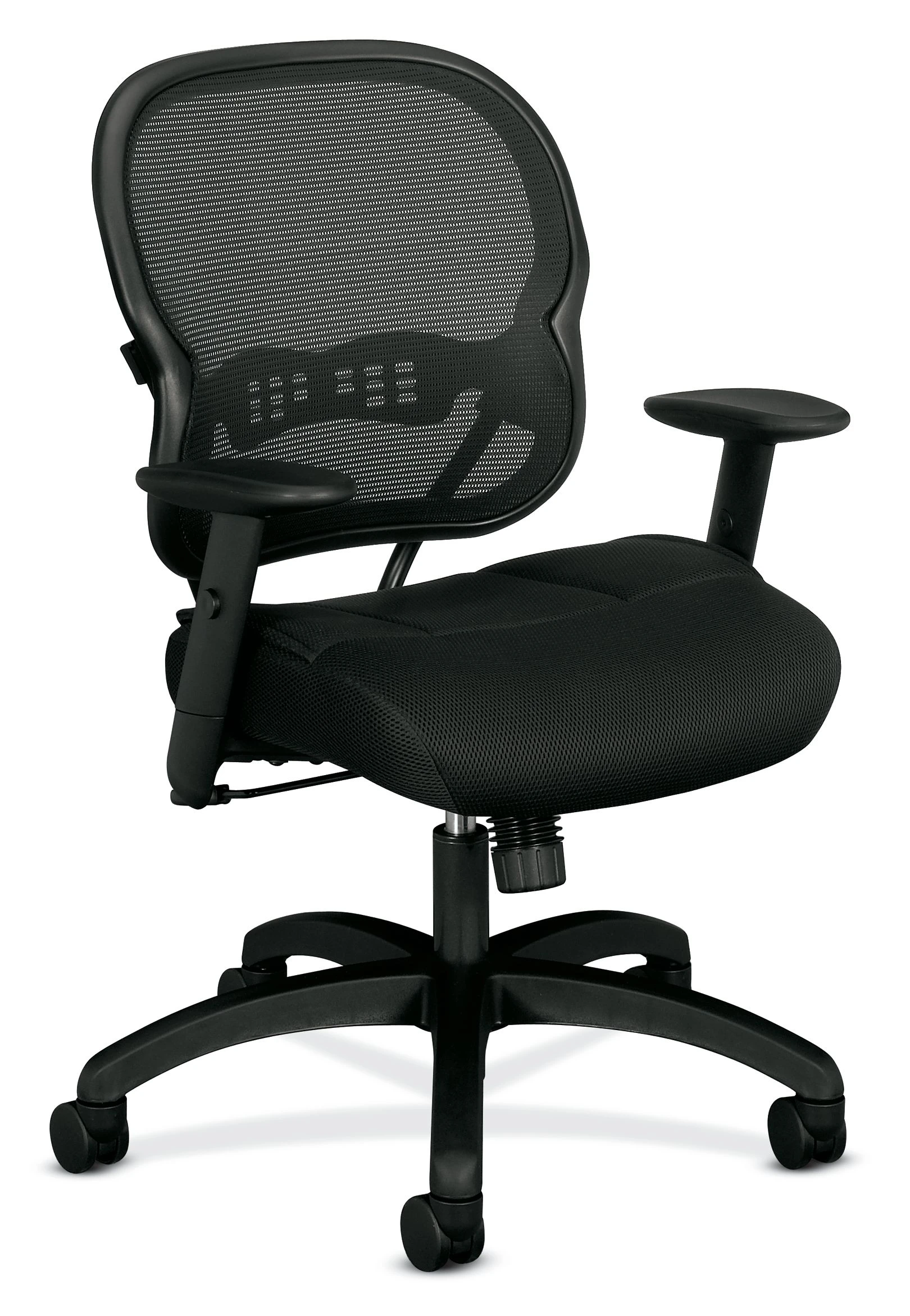 HON Wave Mesh Mid-Back Chair | Synchro-Tilt | Adjustable Arms | Black Sandwich Mesh 3 HON Wave Mesh Mid-Back Chair | Synchro-Tilt | Adjustable Arms | Black Sandwich Mesh