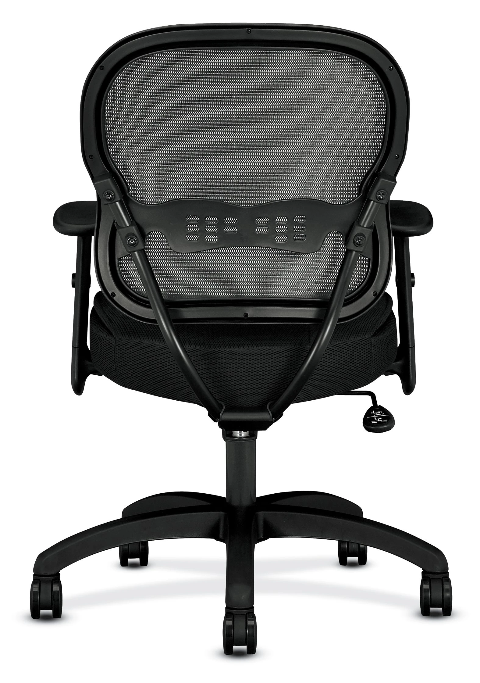 HON Wave Mesh Mid-Back Chair | Synchro-Tilt | Adjustable Arms | Black Sandwich Mesh 5 HON Wave Mesh Mid-Back Chair | Synchro-Tilt | Adjustable Arms | Black Sandwich Mesh - Image 3