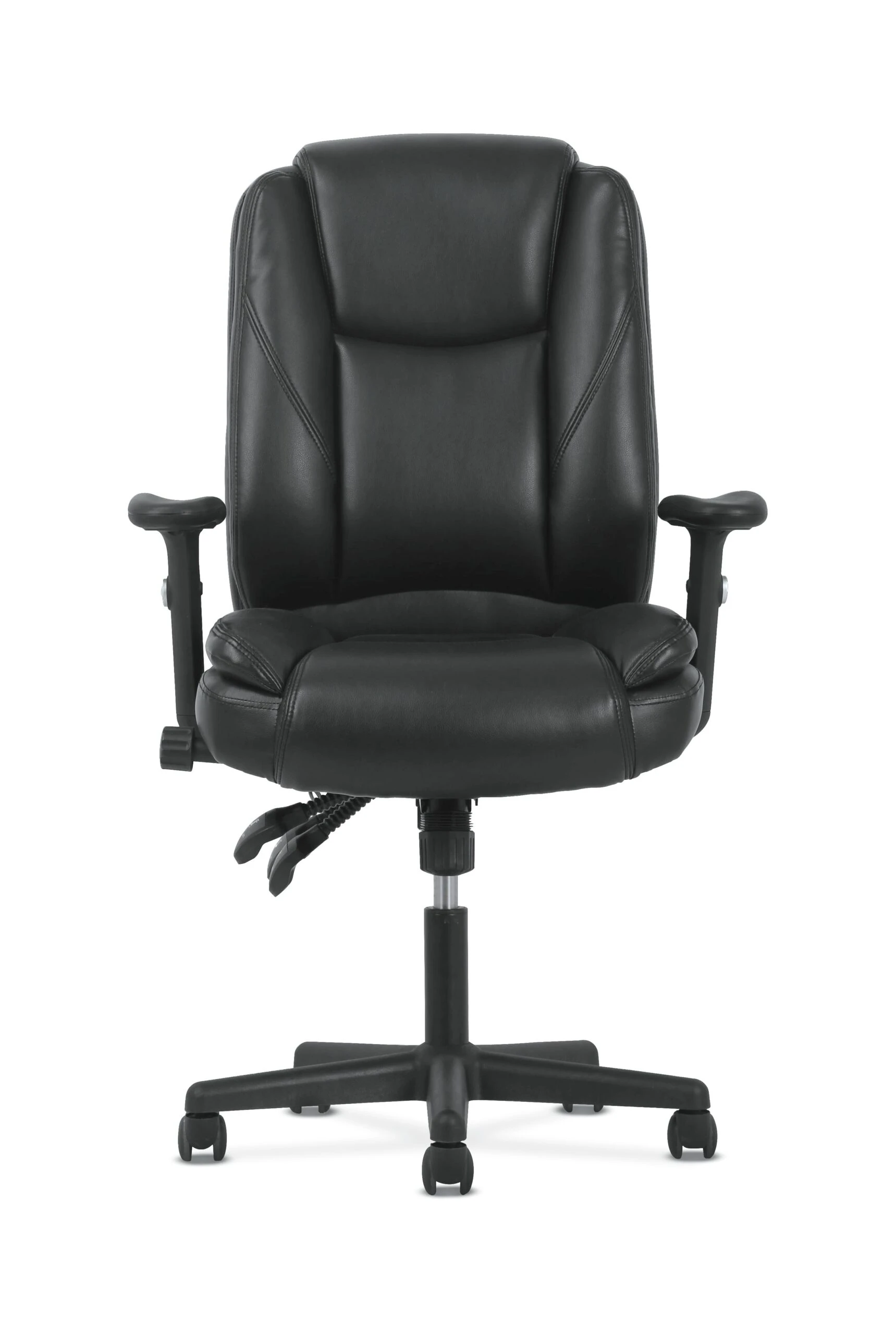 Sadie High-Back Task Chair | Height Adjustable Arms | Height Adjustable Back | Black Leather 4 Sadie High-Back Task Chair | Height Adjustable Arms | Height Adjustable Back | Black Leather - Image 2