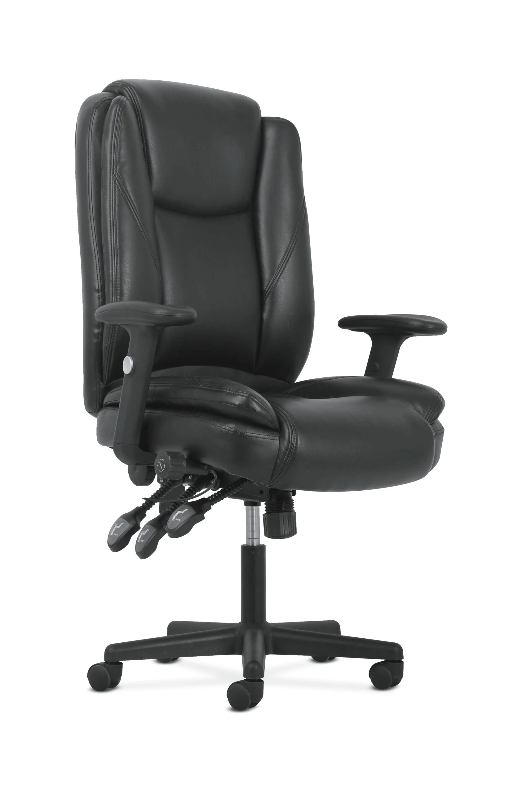 Sadie High-Back Task Chair | Height Adjustable Arms | Height Adjustable Back | Black Leather 7 Sadie High-Back Task Chair | Height Adjustable Arms | Height Adjustable Back | Black Leather - Image 5