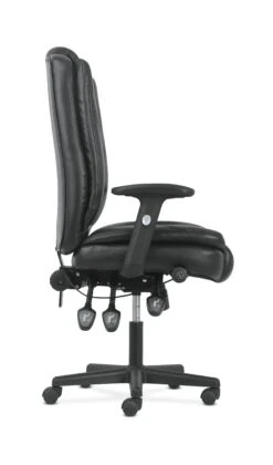Sadie High-Back Task Chair | Height Adjustable Arms | Height Adjustable Back | Black Leather 14 Sadie High-Back Task Chair | Height Adjustable Arms | Height Adjustable Back | Black Leather -Hon Store basyx HighBackTask HVST331 090 001