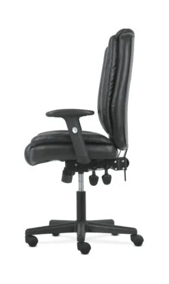 Sadie High-Back Task Chair | Height Adjustable Arms | Height Adjustable Back | Black Leather 11 Sadie High-Back Task Chair | Height Adjustable Arms | Height Adjustable Back | Black Leather -Hon Store basyx HighBackTask HVST331 270 001