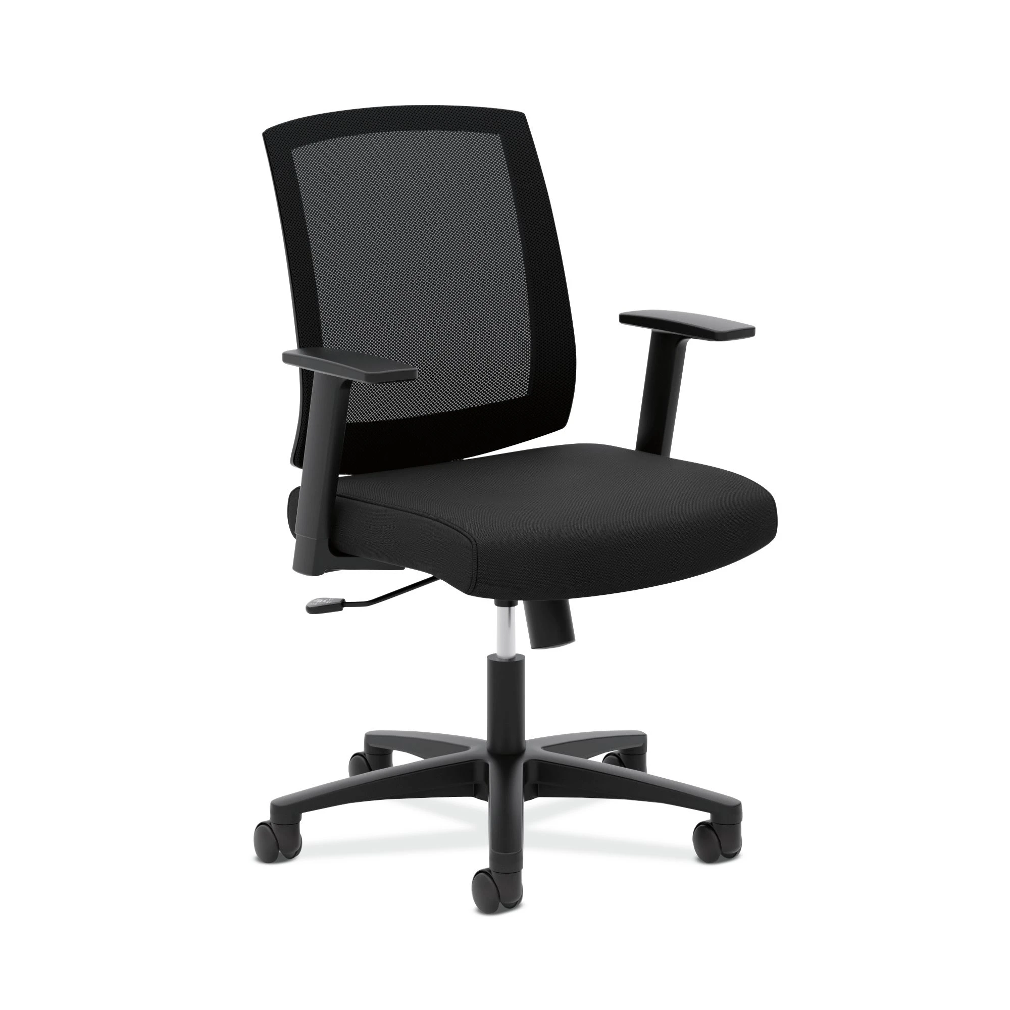 HON Mesh Mid-Back Task Chair | Center-Tilt, Tension, Lock | Fixed Arms | Black Mesh | Black Fabric 3 HON Mesh Mid-Back Task Chair | Center-Tilt, Tension, Lock | Fixed Arms | Black Mesh | Black Fabric
